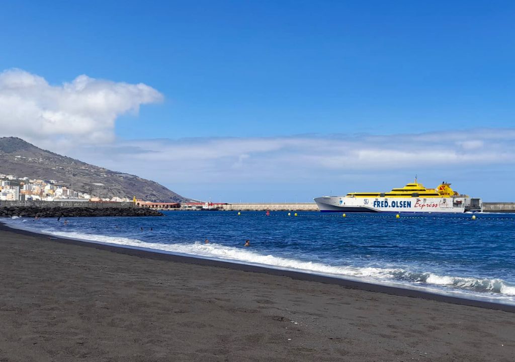 bajamar strand: aussichtspunkt von la palma hafen 