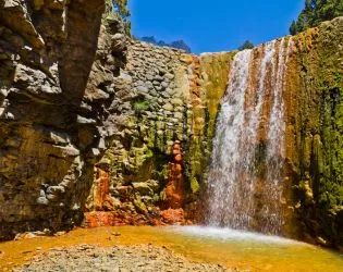 Wasserfall der Farben caldera de taburiente la palma