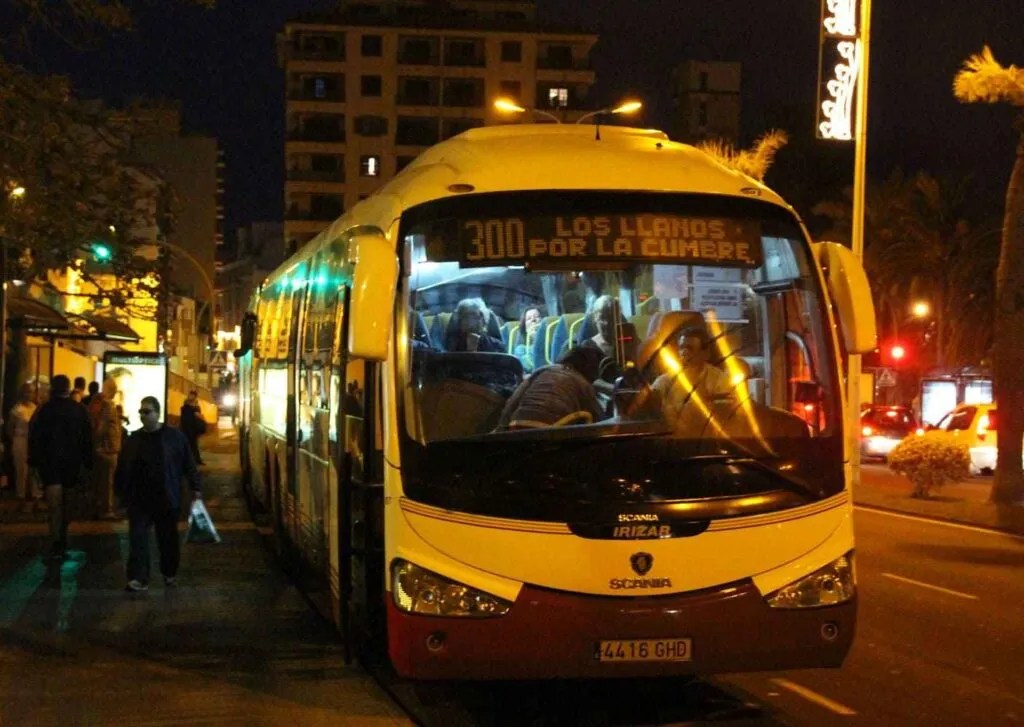 buslinie 300 santa cruz de la palma-los llanos