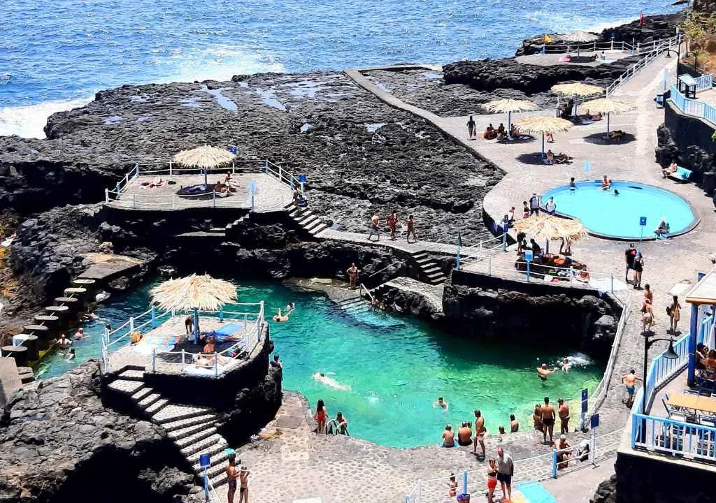 charco azul in norten von la palma