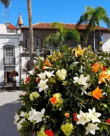 Kirche der Plaza de Espana santa cruz de la palma