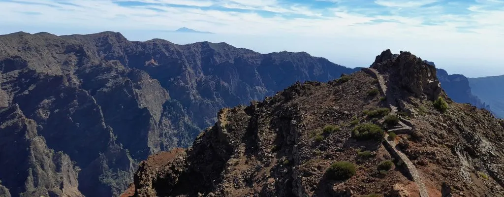 panorama am roque de los muchachos la palma 