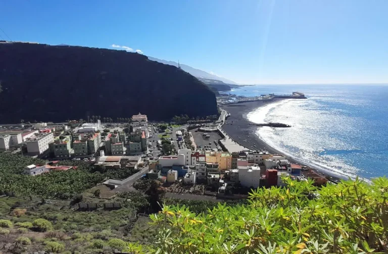 panorama tazacorte coast line