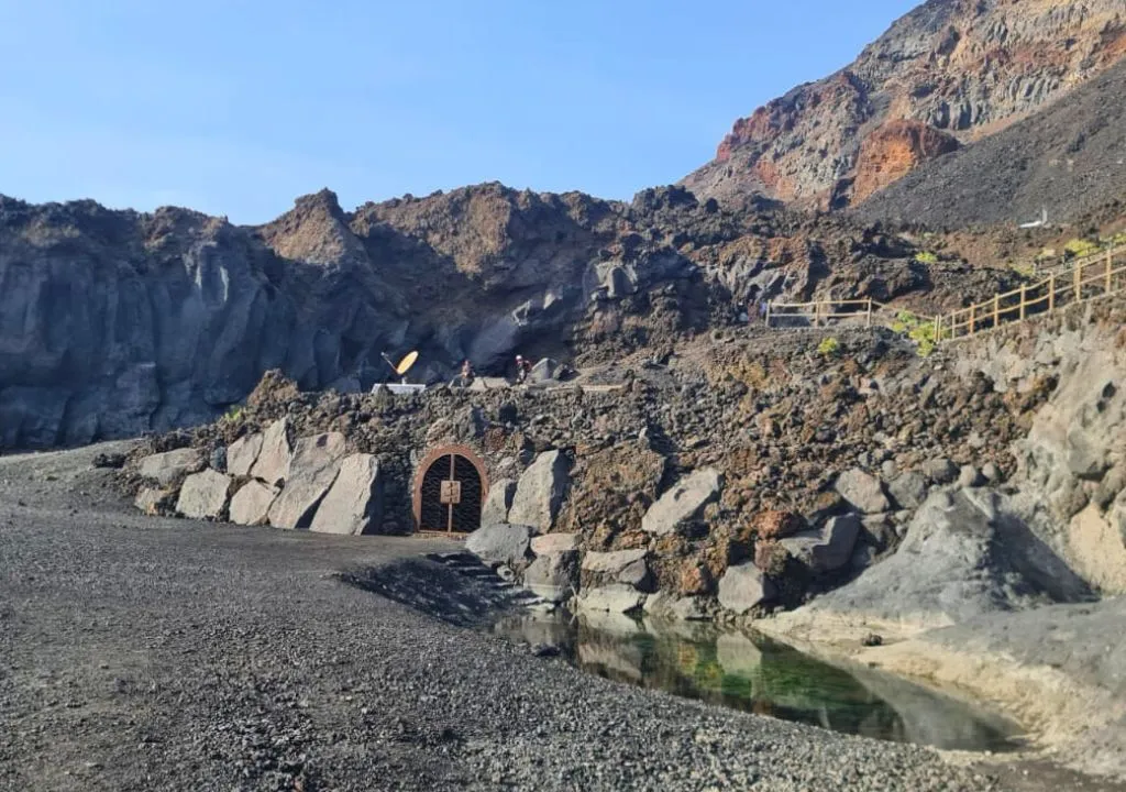 the ancient Fuente Santa in fuencaliente