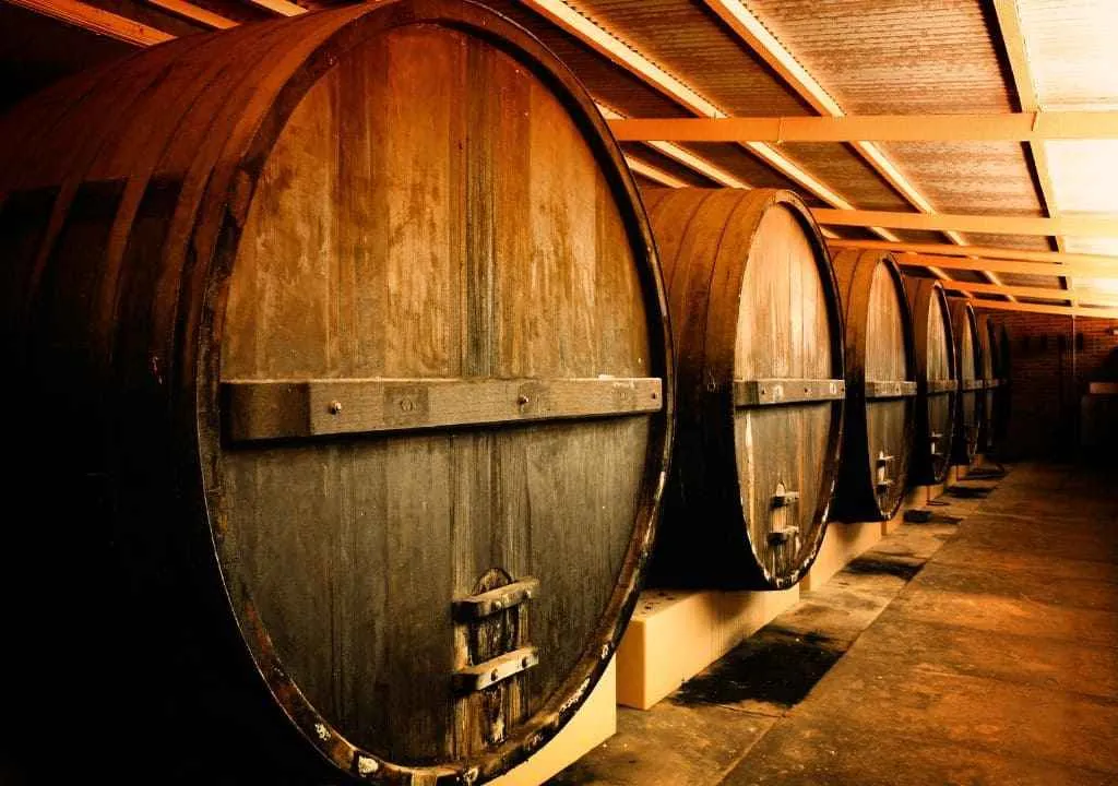 ancient wine barrels