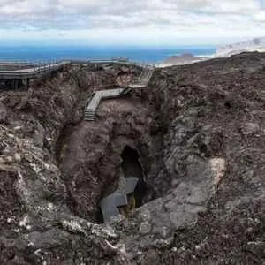 enter of volcanic cave