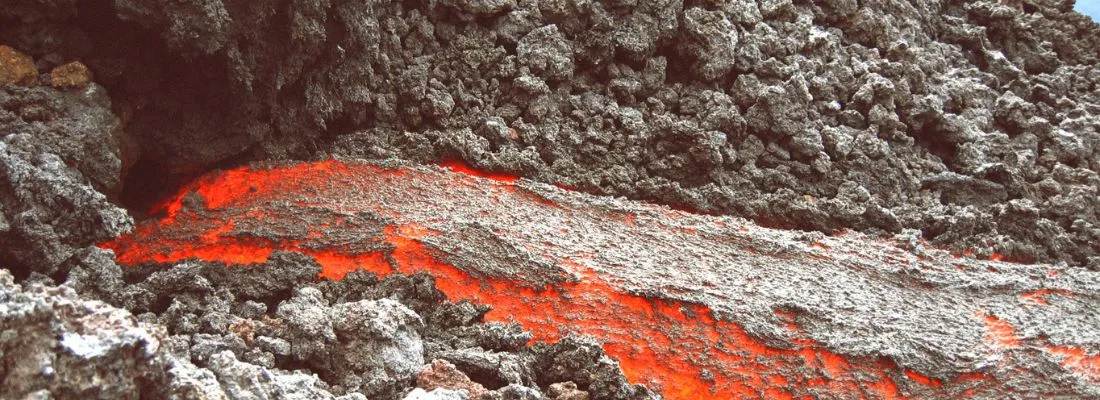 lava flowing