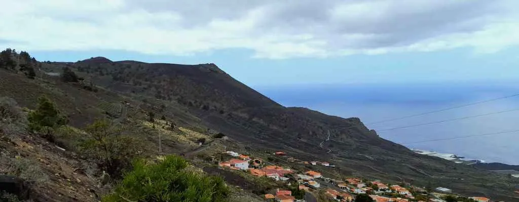 san antonio volcano in the south of la palma