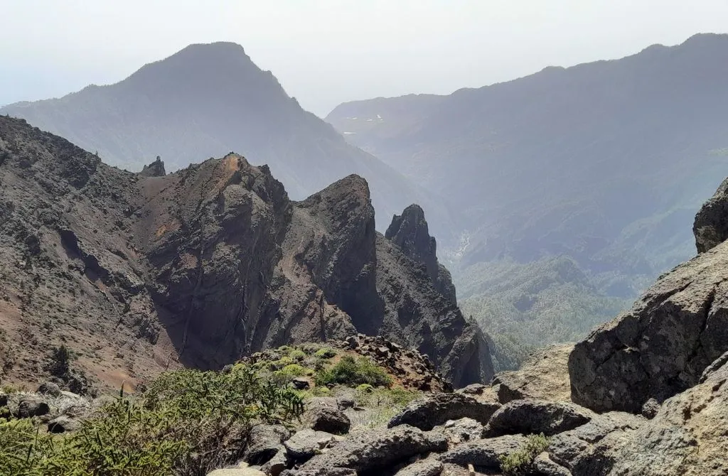 interior of the taburiente la palma