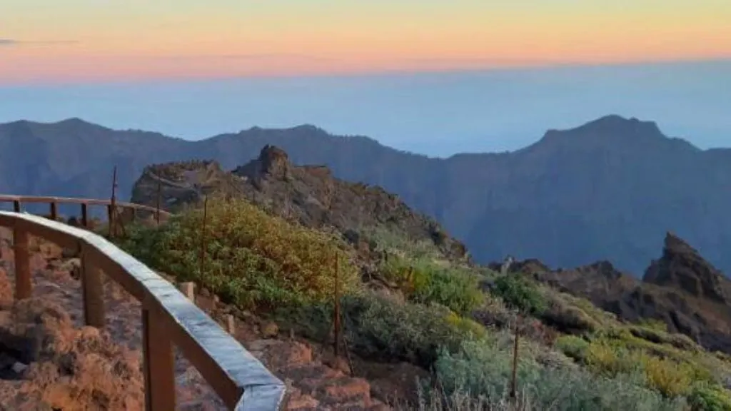 sunset at roque de los muchachos la palma