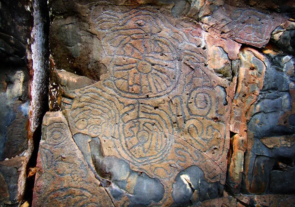 Petroglyphes. 