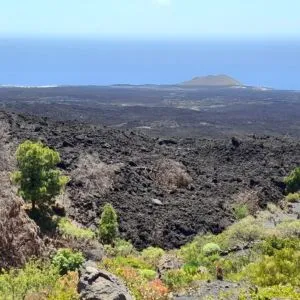 ncoulee de lave de nouveau volcan de la palma