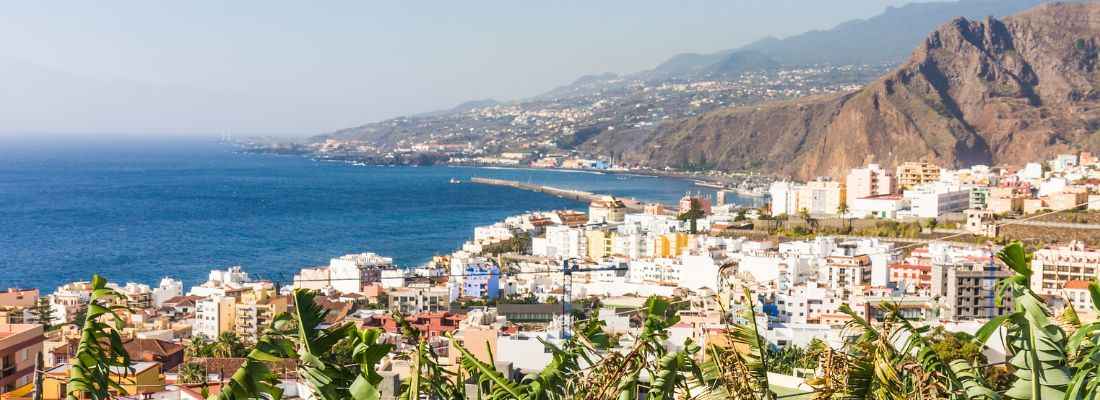 vue sur santa cruz la palma