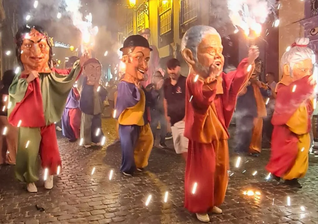 défilé à la fête populaire a santa cruz de la palma
