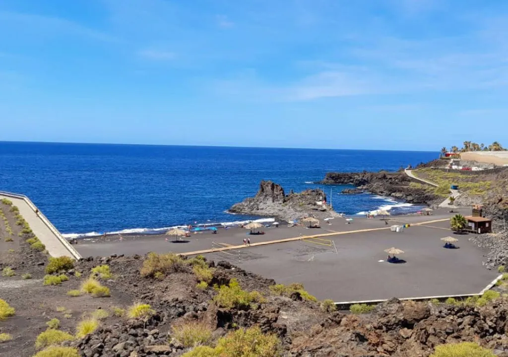 charco verde playa, la palma