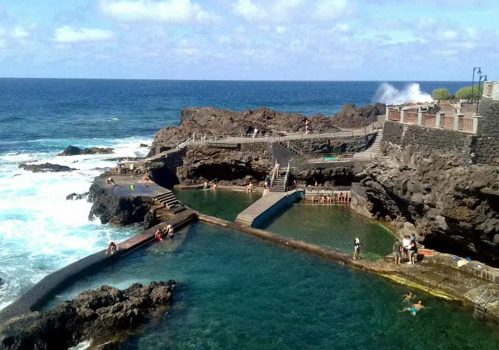 tres piscinas naturales en el norte de la palma