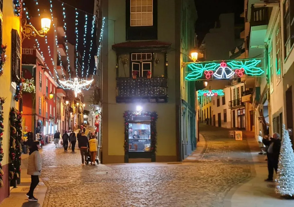 area de la placeta en santa cruz de la palma, navidad 2025