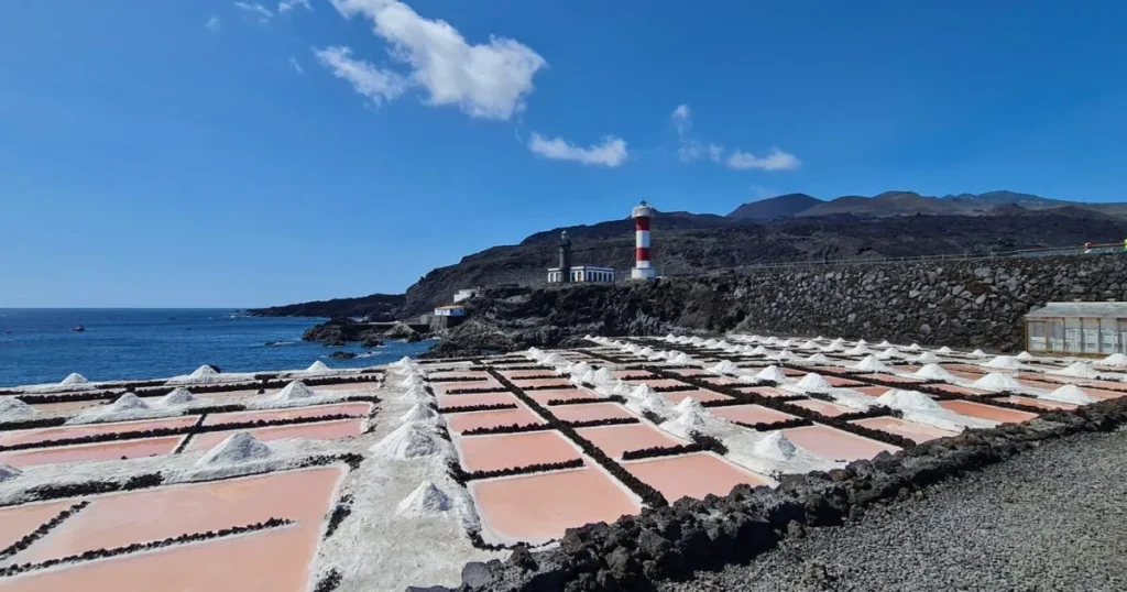 sal natural de la palma en las salinas de fuencaliente