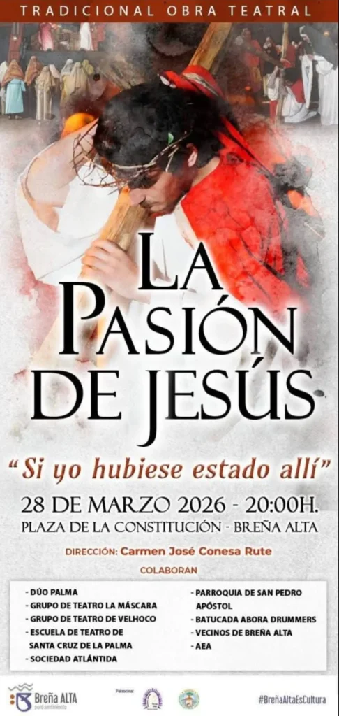 cartel obra teatral pasion de jesus