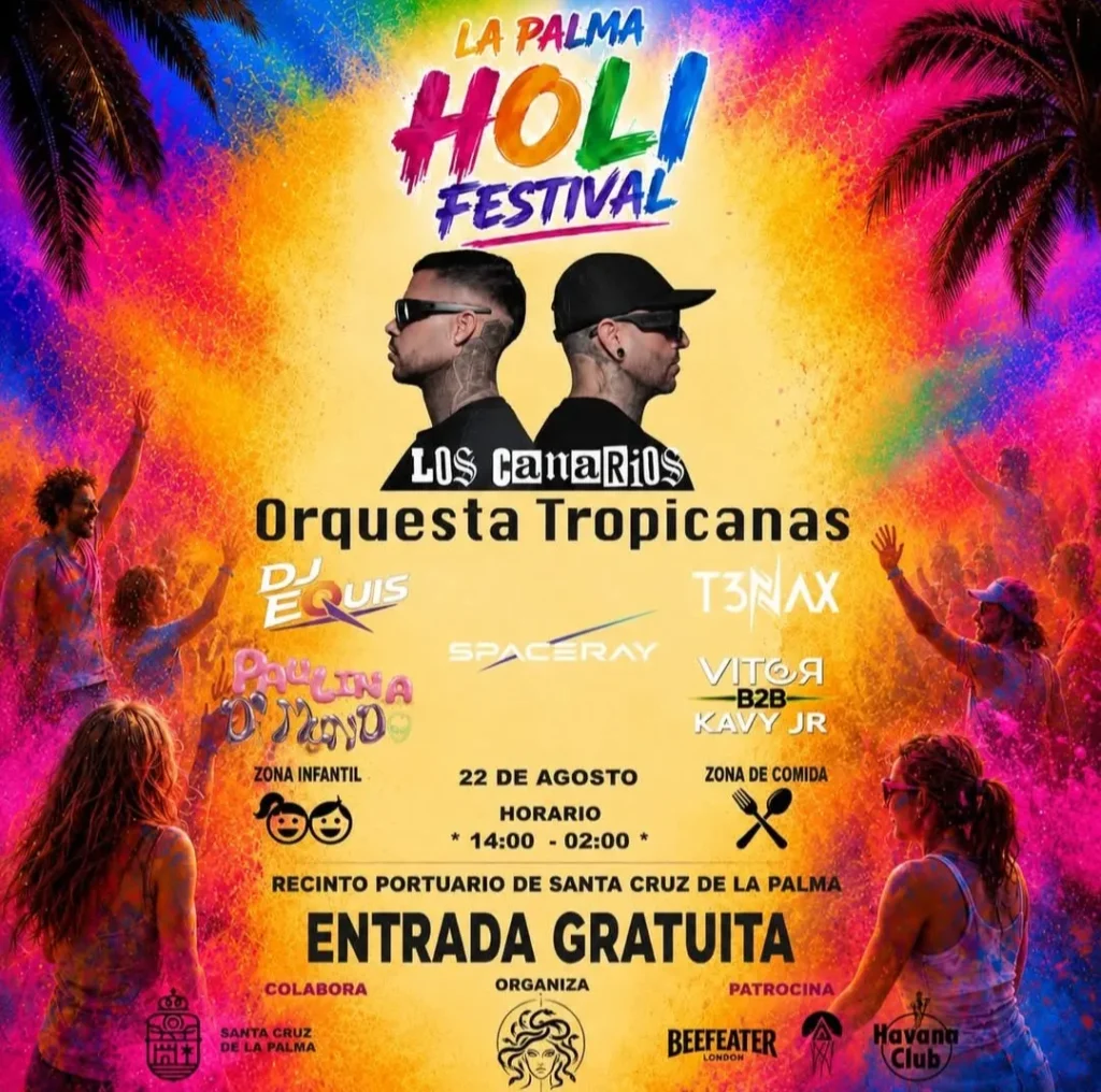 holi festival 2026 santa cruz de la palma